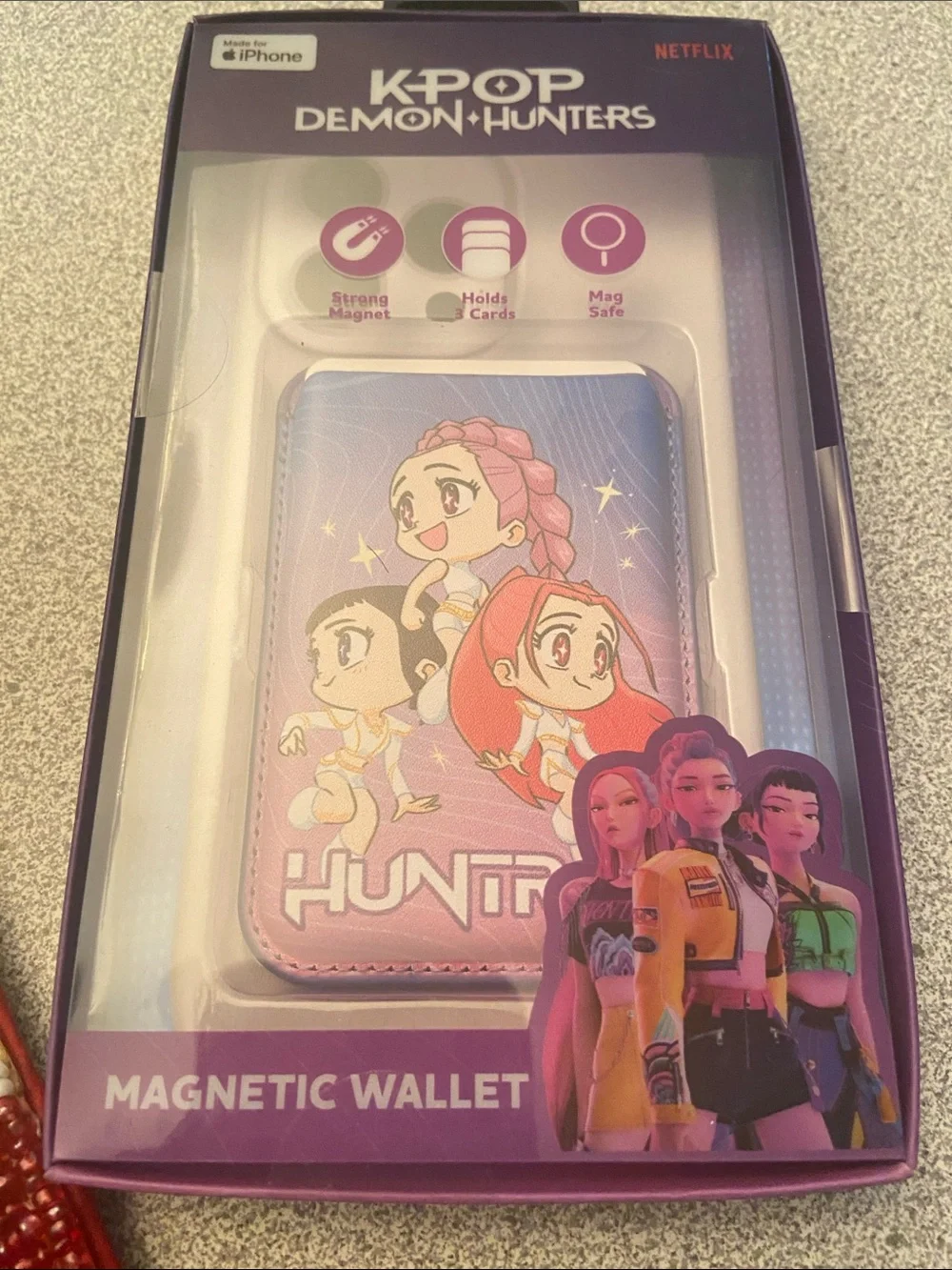 K-Pop Demon Hunters Magnetic Wallet Phone Case - Purple